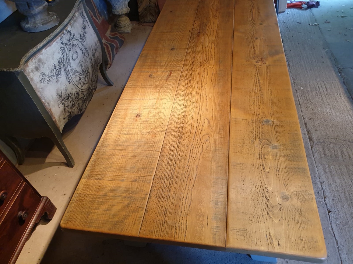 Rustic Pine A-Frame Dining Table